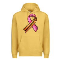 Antique Gold breast cancer sport ribbons Premium Hoodie - AdoDesignShop