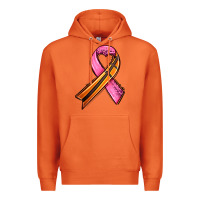 Carrot breast cancer sport ribbons Premium Hoodie - AdoDesignShop