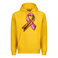 Lemon breast cancer sport ribbons Premium Hoodie - AdoDesignShop
