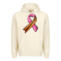 Sandshell breast cancer sport ribbons Premium Hoodie - AdoDesignShop