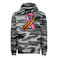 Slate Camo breast cancer sport ribbons Premium Hoodie - AdoDesignShop