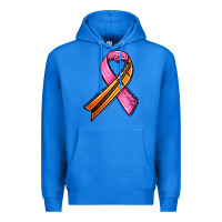 True Royal breast cancer sport ribbons Premium Hoodie - AdoDesignShop
