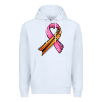 Breast Cancer Sport Ribbons Premium Hoodie | Teevron