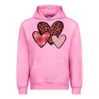 Fuchsia Pink hearts Urban Hoodie - JahusDesignShop