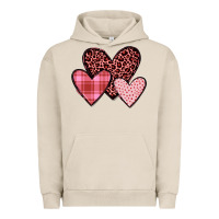 Pigment French Oak hearts Urban Hoodie - JahusDesignShop