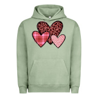 Pigment Oil Green hearts Urban Hoodie - JahusDesignShop