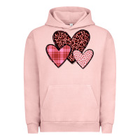 Pigment Salmon hearts Urban Hoodie - JahusDesignShop