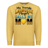 Antique Gold my favorite lacrosse player calls me mom Premium Sweatshirt - Zillion Design Studio