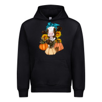 Black Cow Fall Pumpkin Urban Hoodie - Artiststas
