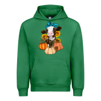 Emerald Cow Fall Pumpkin Urban Hoodie - Artiststas