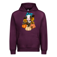Mauve Wine Cow Fall Pumpkin Urban Hoodie - Artiststas