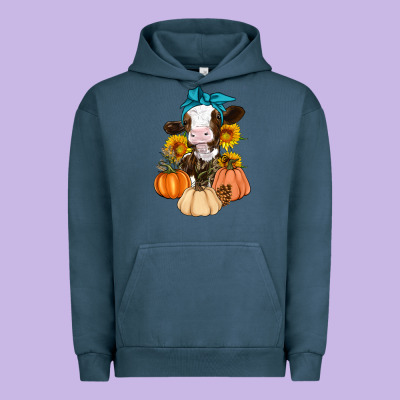 Cow Fall Pumpkin Urban Hoodie Designed By Artiststas