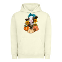 Pigment Pistachio Cow Fall Pumpkin Urban Hoodie - Artiststas
