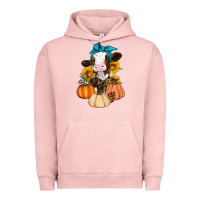 Pigment Salmon Cow Fall Pumpkin Urban Hoodie - Artiststas
