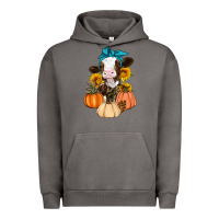 Pigment Tornado Cow Fall Pumpkin Urban Hoodie - Artiststas