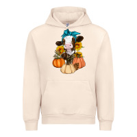 Sandshell Cow Fall Pumpkin Urban Hoodie - Artiststas