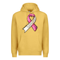 Antique Gold breast cancer sport ribbons Premium Hoodie - AdoDesignShop