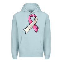 Blue Mist breast cancer sport ribbons Premium Hoodie - AdoDesignShop