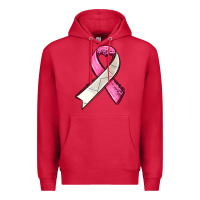 Cardinal breast cancer sport ribbons Premium Hoodie - AdoDesignShop