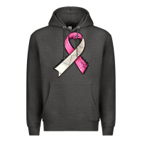 Charcoal Heather breast cancer sport ribbons Premium Hoodie - AdoDesignShop