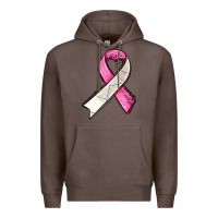 Coffee breast cancer sport ribbons Premium Hoodie - AdoDesignShop