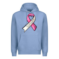 Colony Blue breast cancer sport ribbons Premium Hoodie - AdoDesignShop