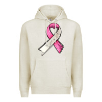 Oatmeal Heather breast cancer sport ribbons Premium Hoodie - AdoDesignShop