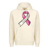 Sandshell breast cancer sport ribbons Premium Hoodie - AdoDesignShop