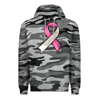 Slate Camo breast cancer sport ribbons Premium Hoodie - AdoDesignShop