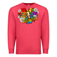 Cardinal pride bee with daisy lgbtq Premium Sweatshirt - texasbilliewilder
