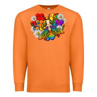 Carrot pride bee with daisy lgbtq Premium Sweatshirt - texasbilliewilder