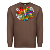 Chestnut pride bee with daisy lgbtq Premium Sweatshirt - texasbilliewilder