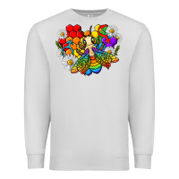 Dove Grey pride bee with daisy lgbtq Premium Sweatshirt - texasbilliewilder