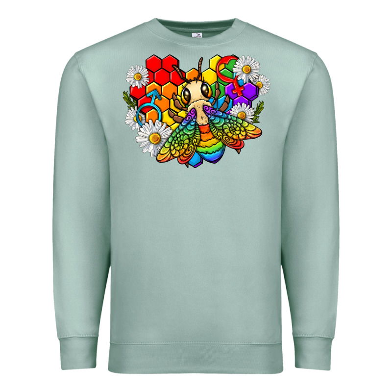 Pride Bee With Daisy Lgbtq Premium Sweatshirt by texasbilliewilder | Teevron