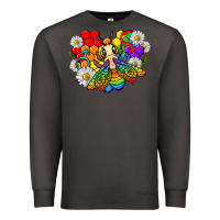 Smoke pride bee with daisy lgbtq Premium Sweatshirt - texasbilliewilder