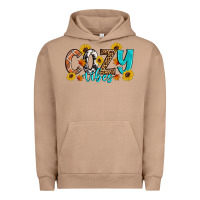 Pigment Burro Cozy Vibes Fall Sunflowers Urban Hoodie - Artiststas