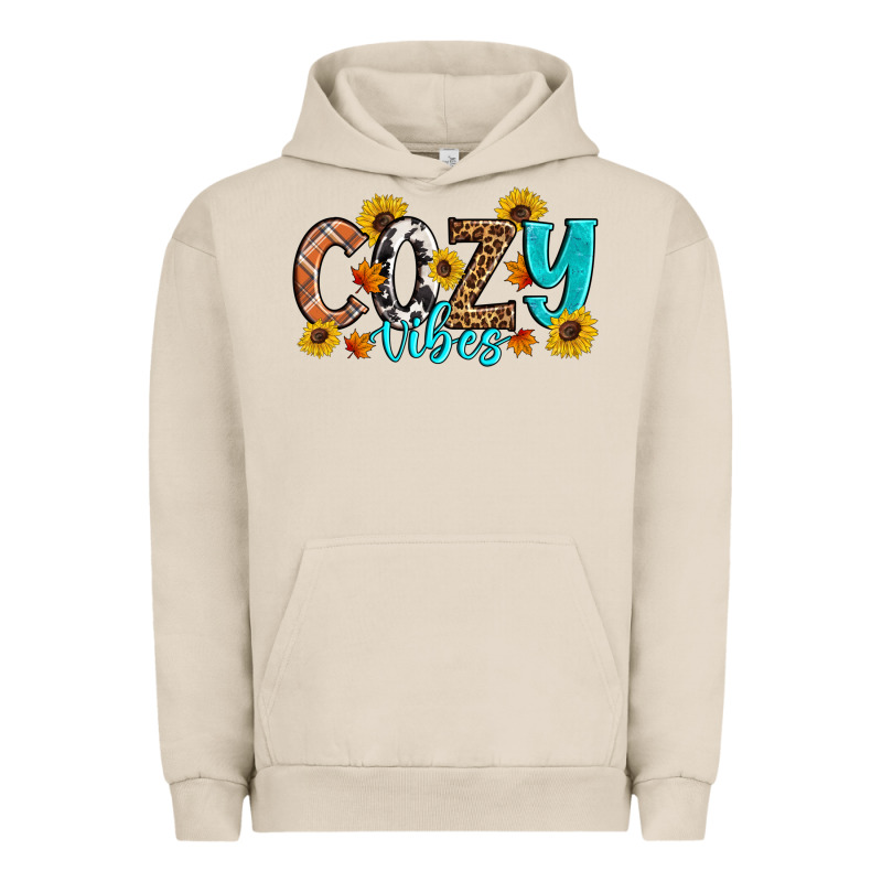 Cozy Vibes Fall Sunflowers Urban Hoodie by Artiststas | Teevron