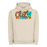 Pigment French Oak Cozy Vibes Fall Sunflowers Urban Hoodie - Artiststas