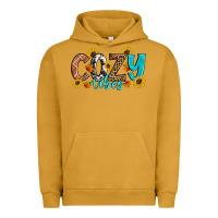 Pigment Peanut Butter Cozy Vibes Fall Sunflowers Urban Hoodie - Artiststas