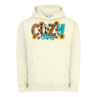 Pigment Pistachio Cozy Vibes Fall Sunflowers Urban Hoodie - Artiststas