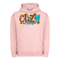 Pigment Salmon Cozy Vibes Fall Sunflowers Urban Hoodie - Artiststas
