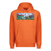 Carrot merry christmas with santa sleigh Premium Hoodie - BundleAndBundleShop