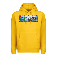Lemon merry christmas with santa sleigh Premium Hoodie - BundleAndBundleShop
