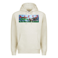 Oatmeal Heather merry christmas with santa sleigh Premium Hoodie - BundleAndBundleShop