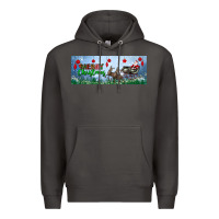 Smoke merry christmas with santa sleigh Premium Hoodie - BundleAndBundleShop