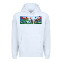 White merry christmas with santa sleigh Premium Hoodie - BundleAndBundleShop