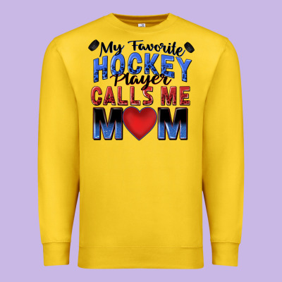 Premium Sweatshirt my favorite hockey player calls me mom