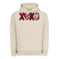 Pigment French Oak xoxo Urban Hoodie - JahusDesignShop
