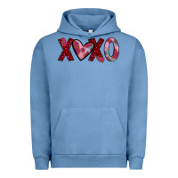 Pigment Pebble Blue xoxo Urban Hoodie - JahusDesignShop