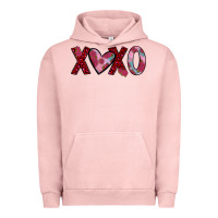 Pigment Salmon xoxo Urban Hoodie - JahusDesignShop